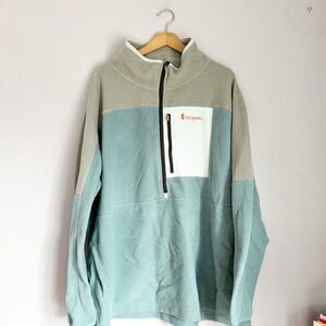 Cotopaxi Men's Zip Up Sweater - Gray and Blue